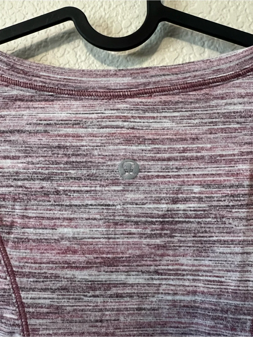 lululemon athletica Marled Pink Short-Sleeve Tee